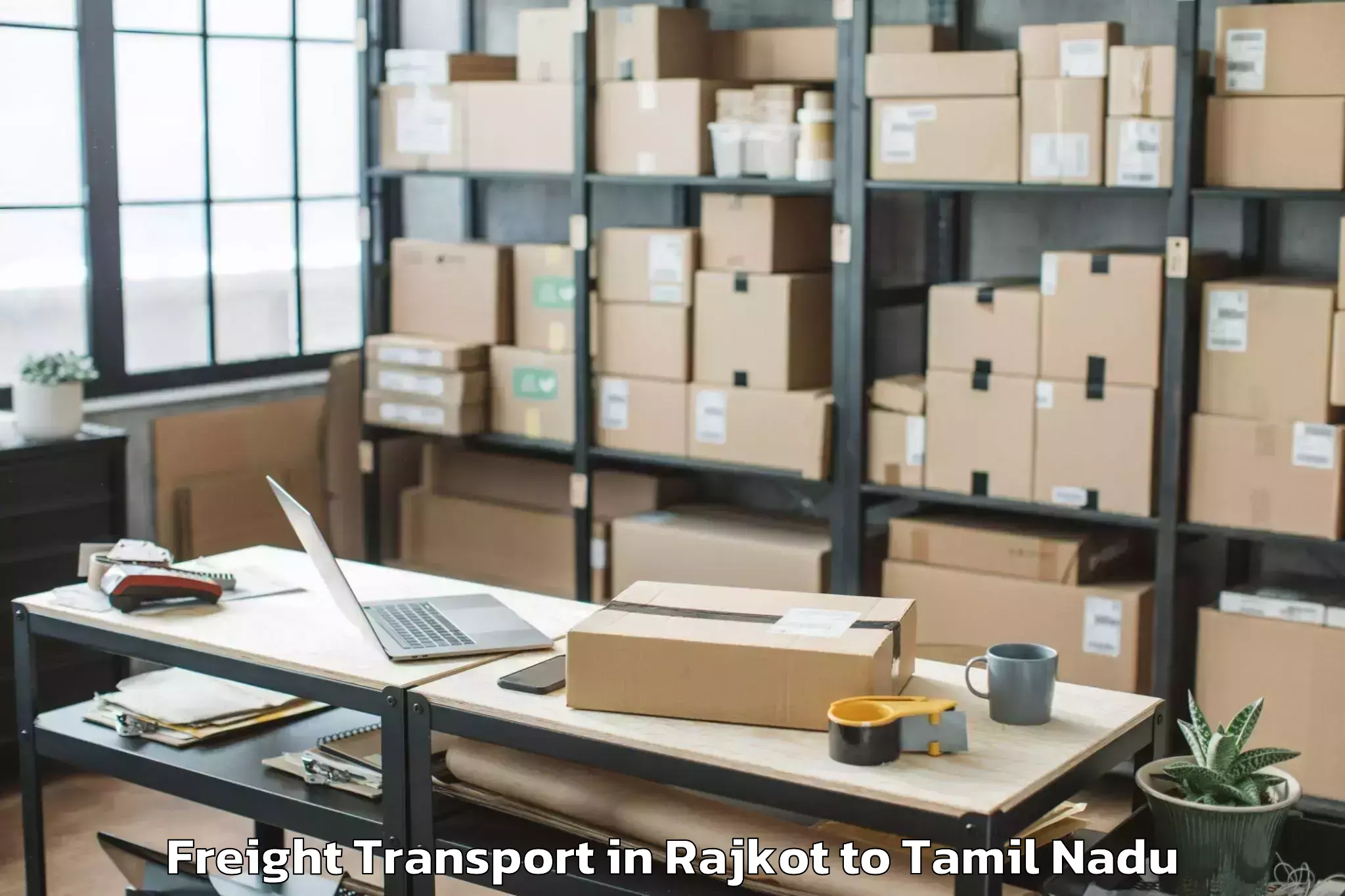 Comprehensive Rajkot to Uttiramerur Freight Transport